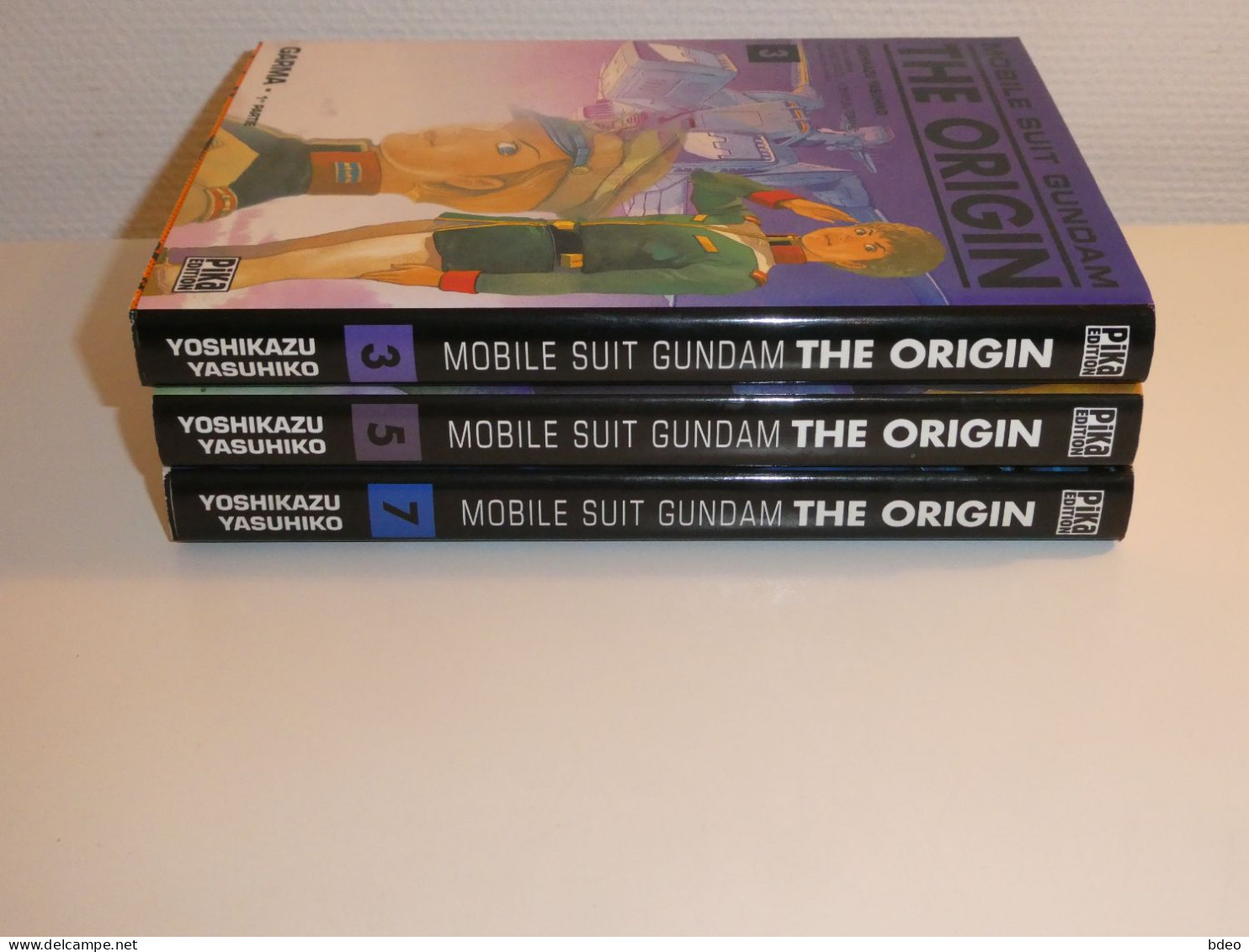 LOT MOBILE SUIT GUNDAM THE ORIGIN TOMES 3/5/7 / TBE - Mangas Version Française