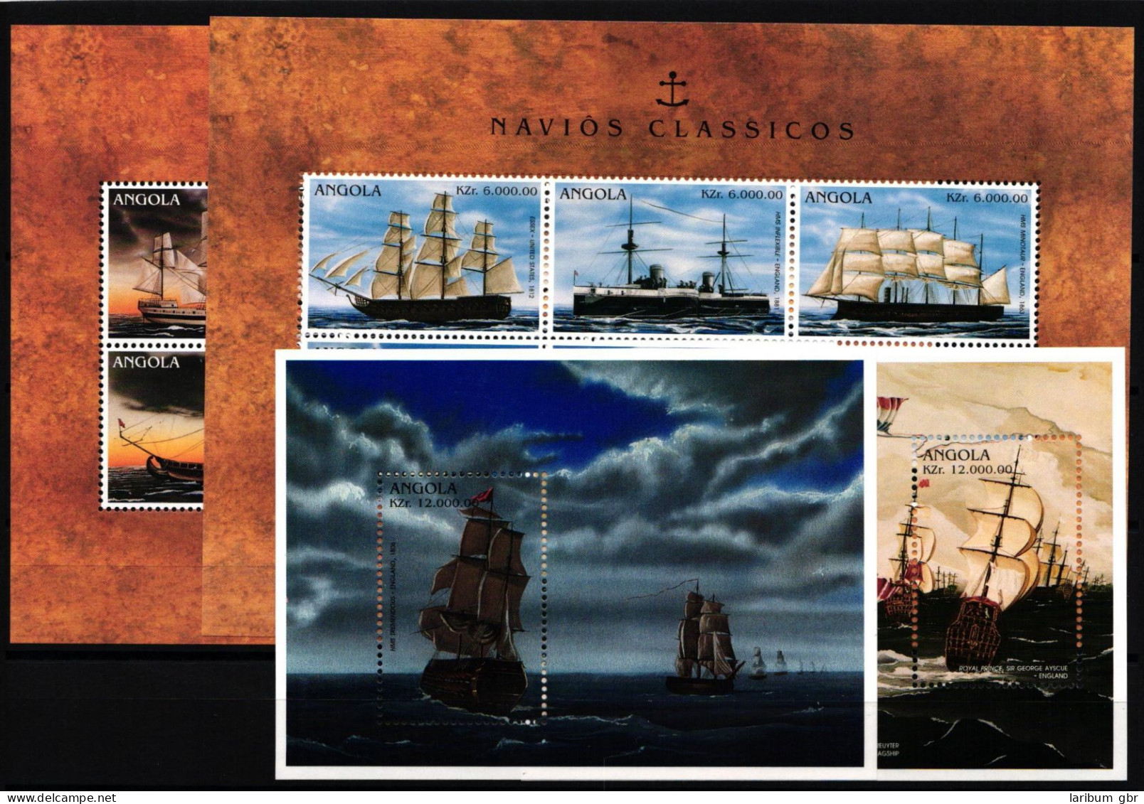Angola 1070-1781 Und Block 27 Und 28 Postfrisch Kleinbogensatz / Schiffe #JH958 - Angola