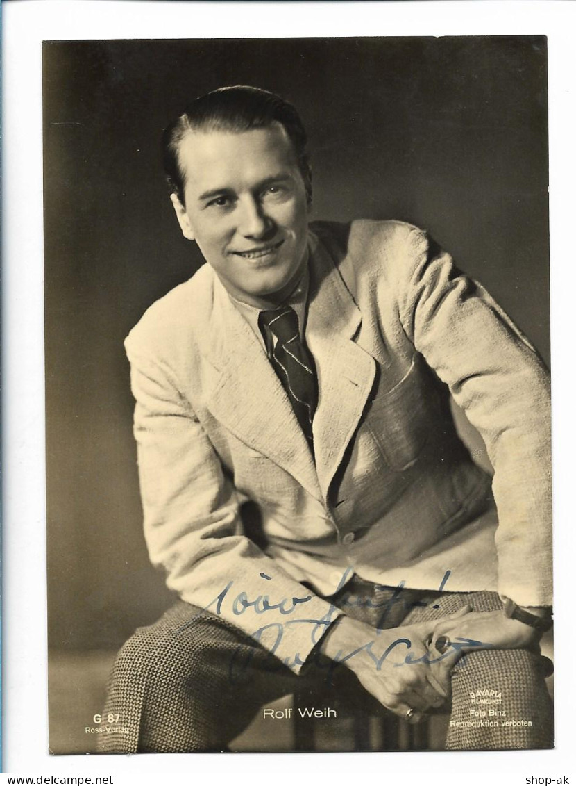 XX17352/ Rolf Weih Original Autogramm Ross Foto AK 1942 (10,5 X 14,5cm) - Autogramme