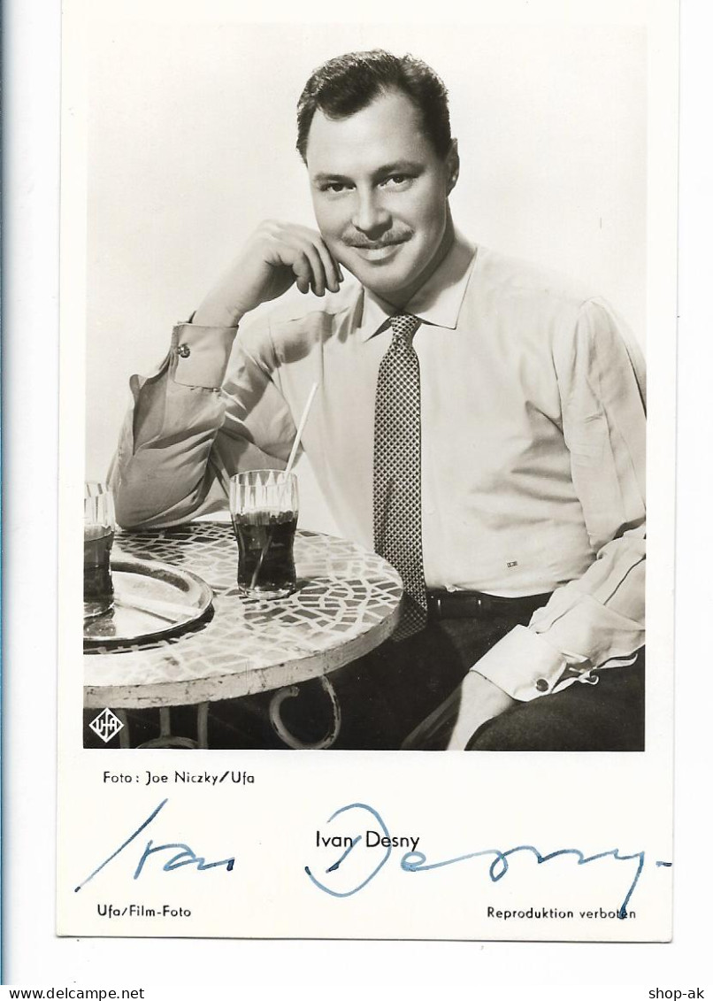 XX17359/ Ivan Desny Original Autogramm  Ufa AK Ca.1960 - Autographes