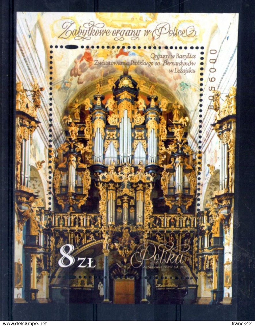 Pologne. Bloc Feuillet. Orgue Historique. 2023 - Unused Stamps