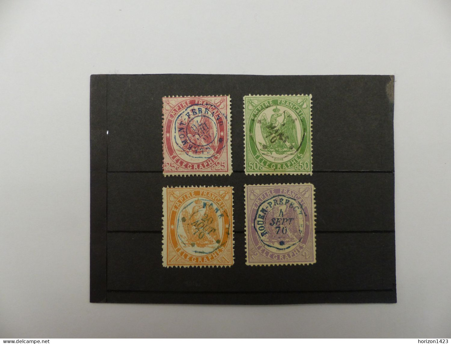 TIMBRES  TELEGRAPHE  5 / 8  OBLITERES  COTE  177 € - France Radiodiffusion