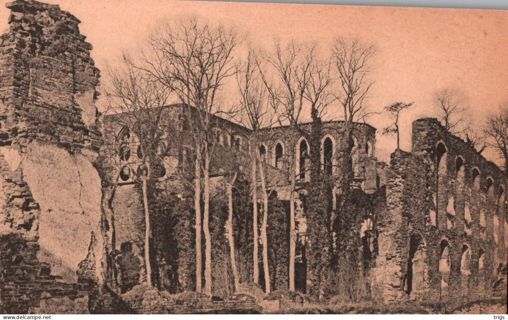 Abbaye De Villers - Vue Extérieure Du Choeur De L'Église Et De La Bibliothèque - Villers-la-Ville