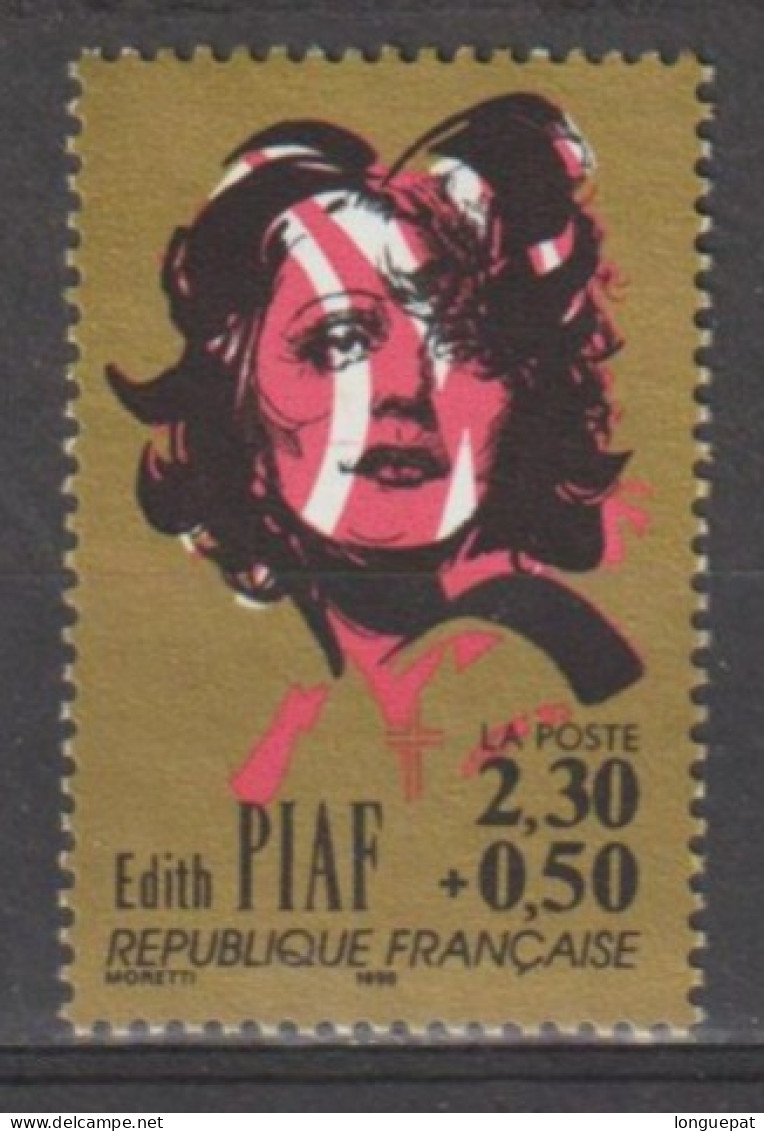 FRANCE : Personnages Célébres De La Chanson Française : Edith PIAF - Ungebraucht