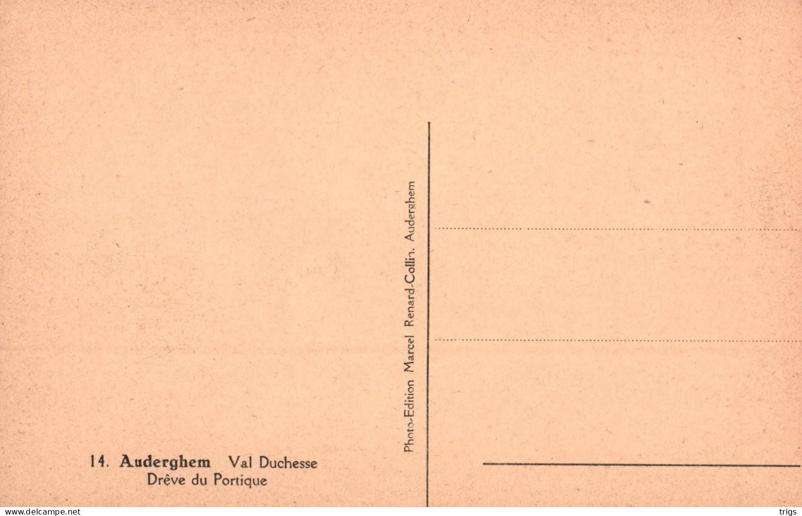 Auderghem - Val Duchesse, Drêve Du Portique - Auderghem - Oudergem