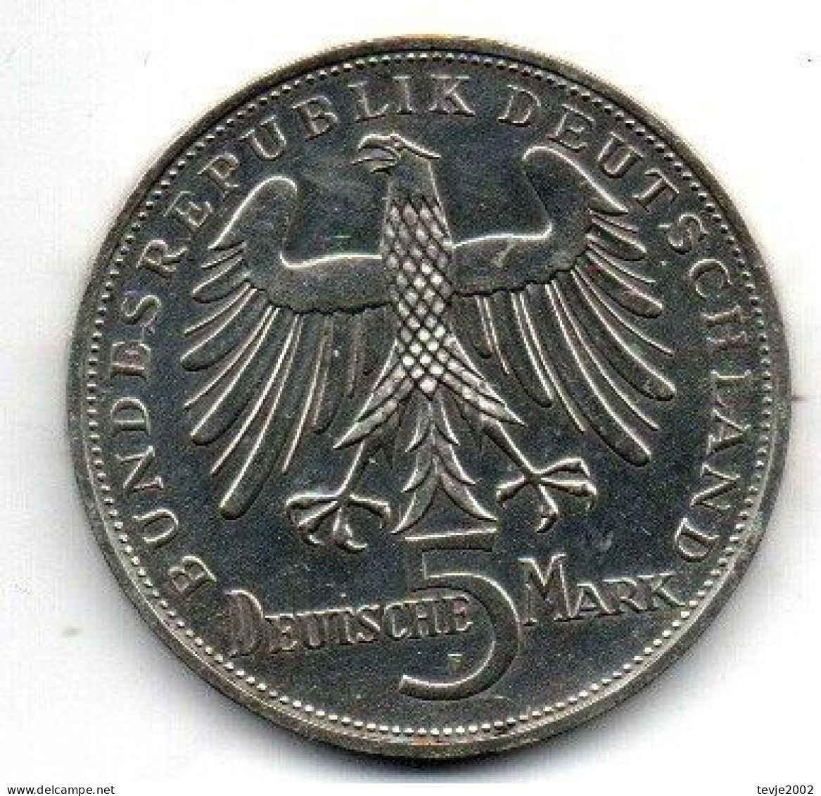 Bundesrepublik 1955 - 5 DM - Schiller - Sehr Gut Erhalten - 5 Marcos