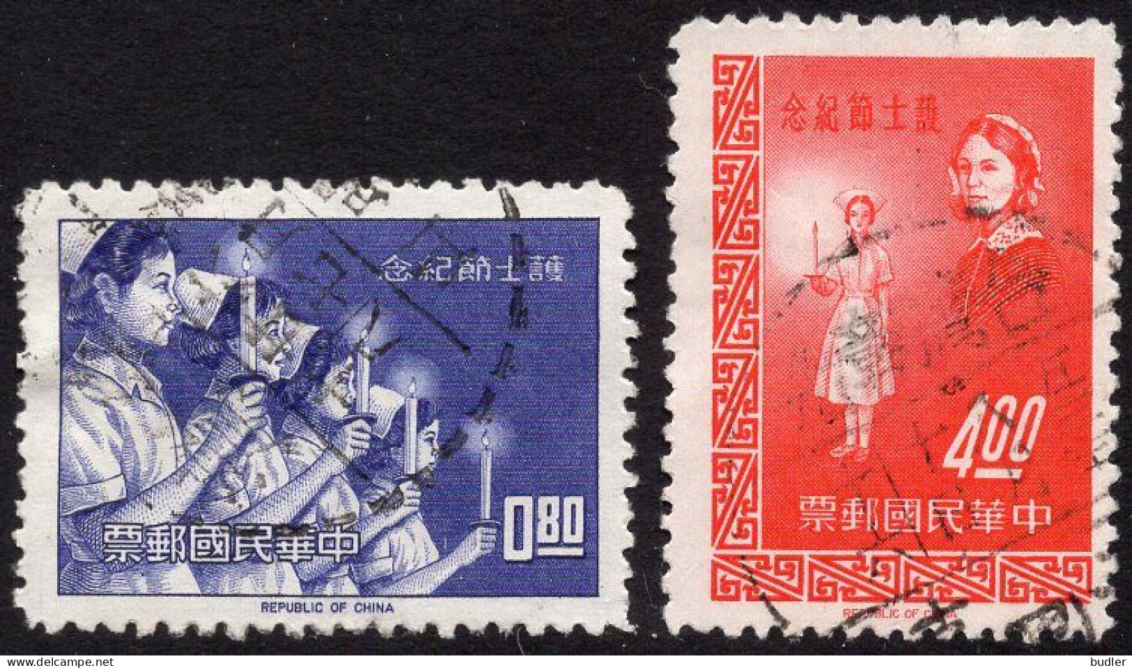 TAIWAN (= Formosa) :1964: Y.470-71 : Journée De L'Infirmière. Gestempeld / Oblitéré / Cancelled. - Oblitérés