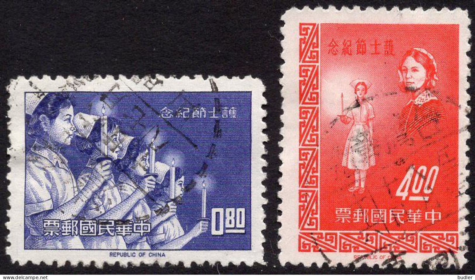 TAIWAN (= Formosa) :1964: Y.470-71 : Journée De L'Infirmière. Gestempeld / Oblitéré / Cancelled. - Usados