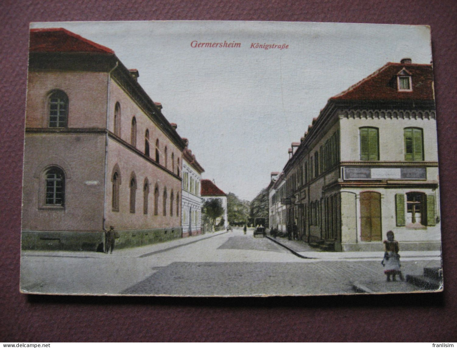 CPA ALLEMAGNE GERMERSHEIM Konigstrasse Rue Royale 1930 - Germersheim