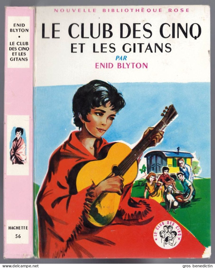 Hachette - Nouvelle Bibliothèque Rose N°56 - Enid Blyton  - "Le Club Des Cinq Et Les Gitans" - 1966 - #Ben&Bly&CD5 - Biblioteca Rosa