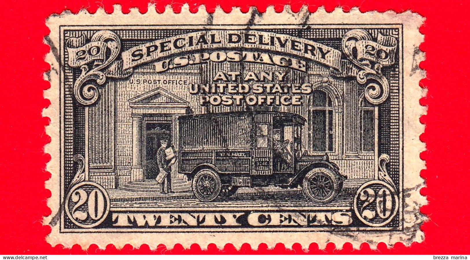 USA - STATI UNITI - Usato - 1925 - Special Delivery - Truck - Camion Dell'ufficio Postale - 20 - Gebraucht