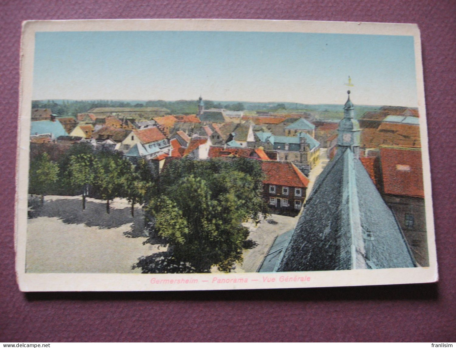 CPA ALLEMAGNE GERMERSHEIM Panorama Vue Générale 1930 - Germersheim