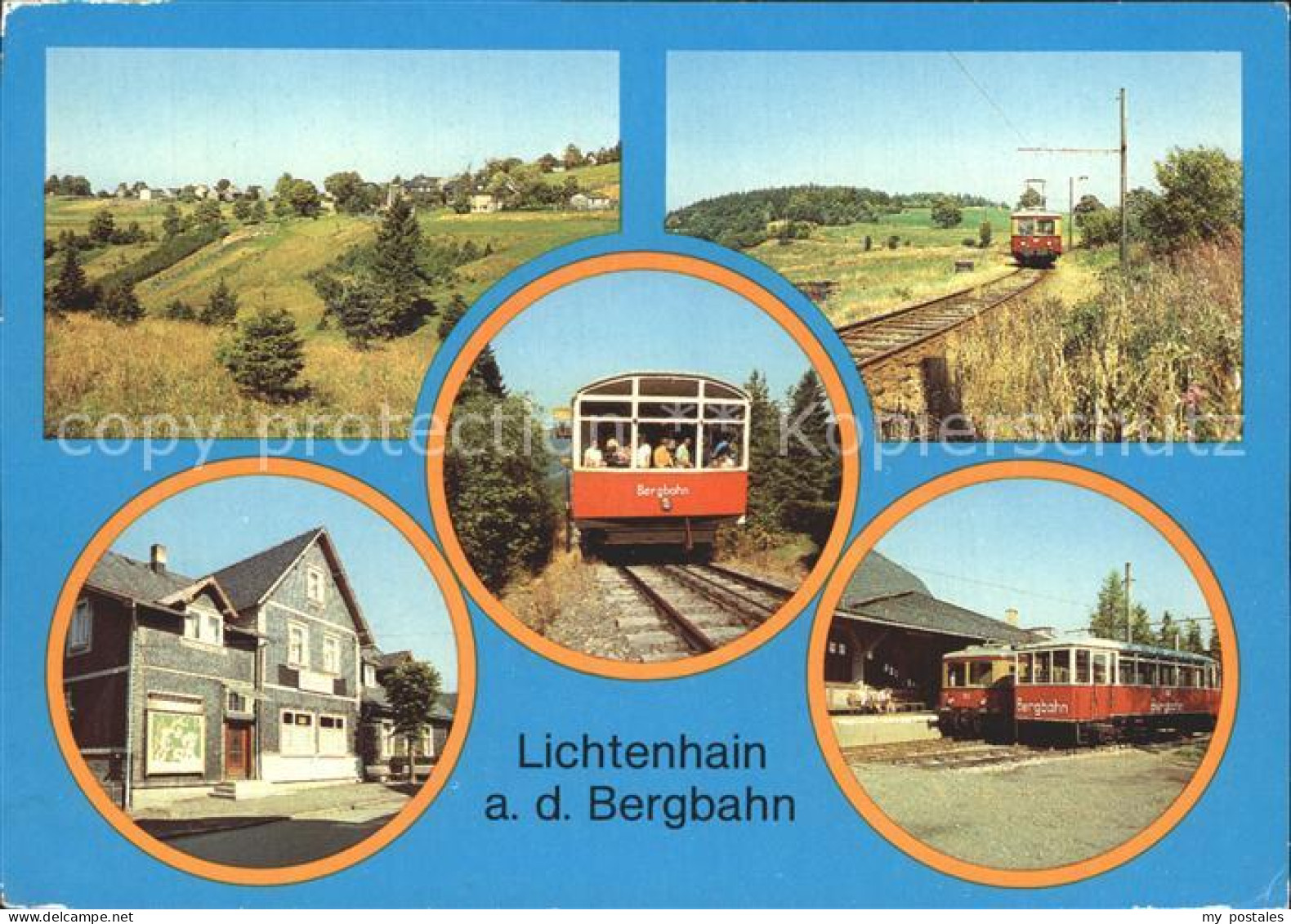 72280500 Lichtenhain Bergbahn Bergbahn Flachstrecke Steilstrecke Gaststaette Thu - Lichtenhain