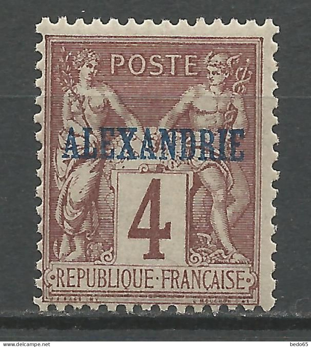 ALEXANDRIE N° 4 NEUF* TRACE DE CHARNIERE  / Hinge  / MH - Neufs