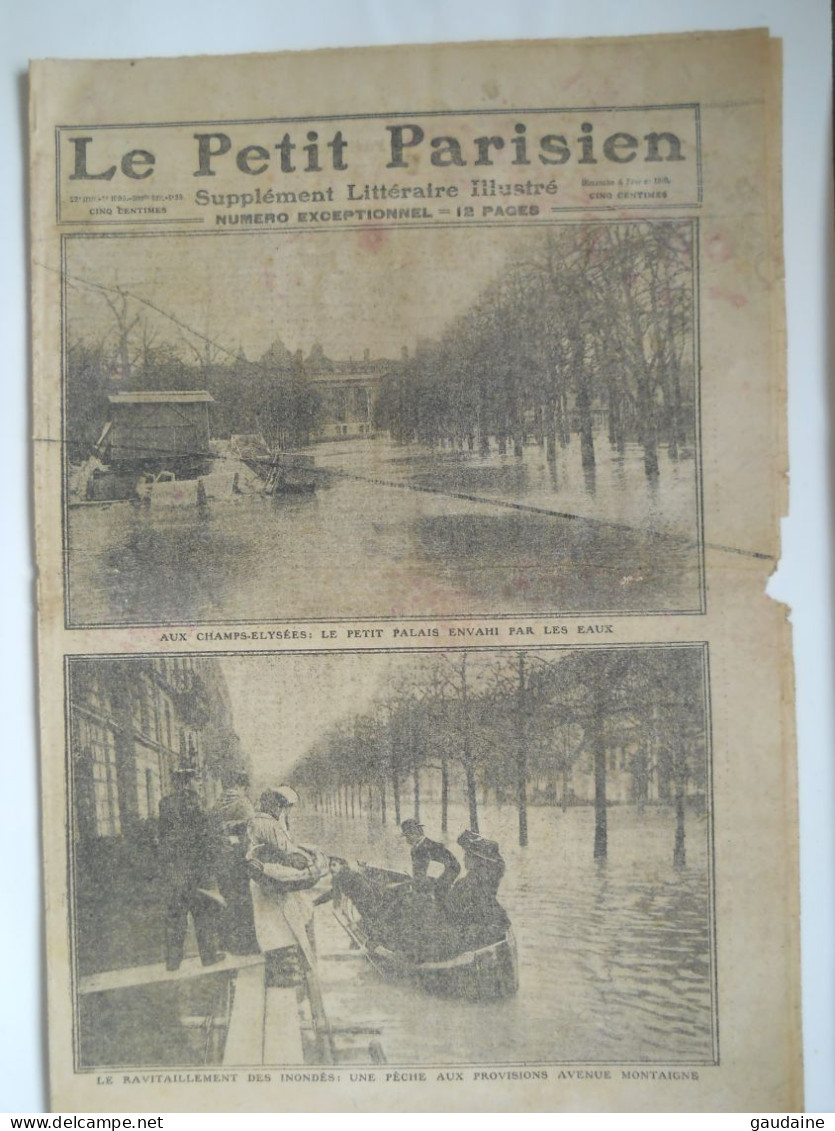 LE PETIT PARISIEN N°1096 – 6 Février 1910 – Inondation De PARIS 1910 - Le Petit Parisien