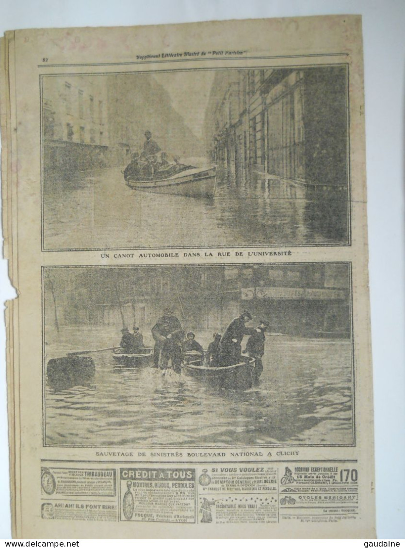 LE PETIT PARISIEN N°1096 – 6 Février 1910 – Inondation De PARIS 1910 - Le Petit Parisien