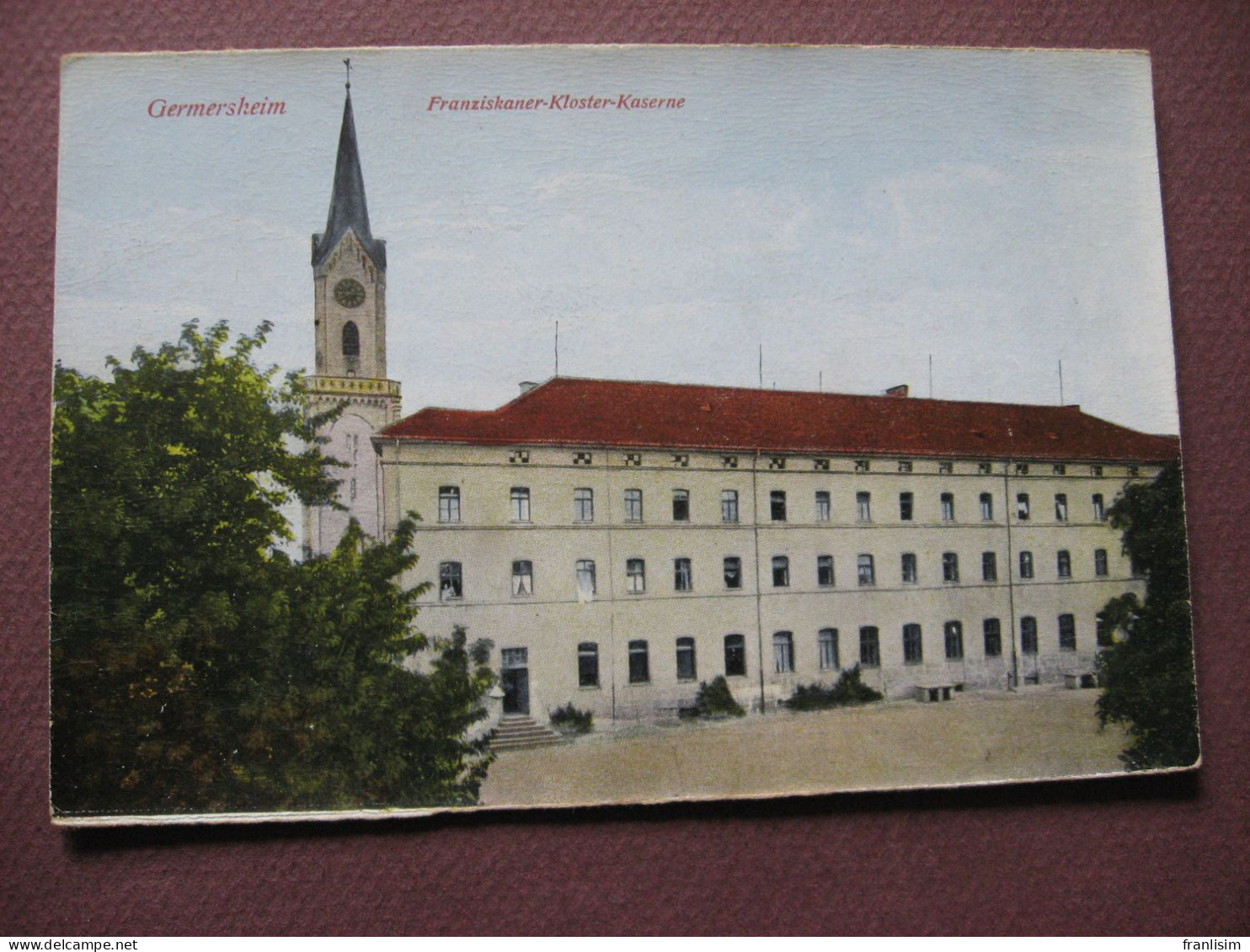 CPA ALLEMAGNE GERMERSHEIM Caserne Du Couvent Des Franciscains Franziskaner Kloster Kaserne 1930 - Germersheim