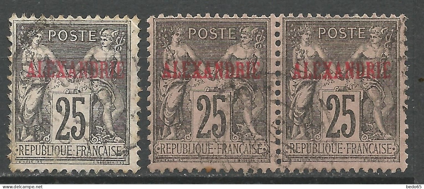 ALEXANDRIE N° 11 X 2 Nuances OBL / Used - Used Stamps