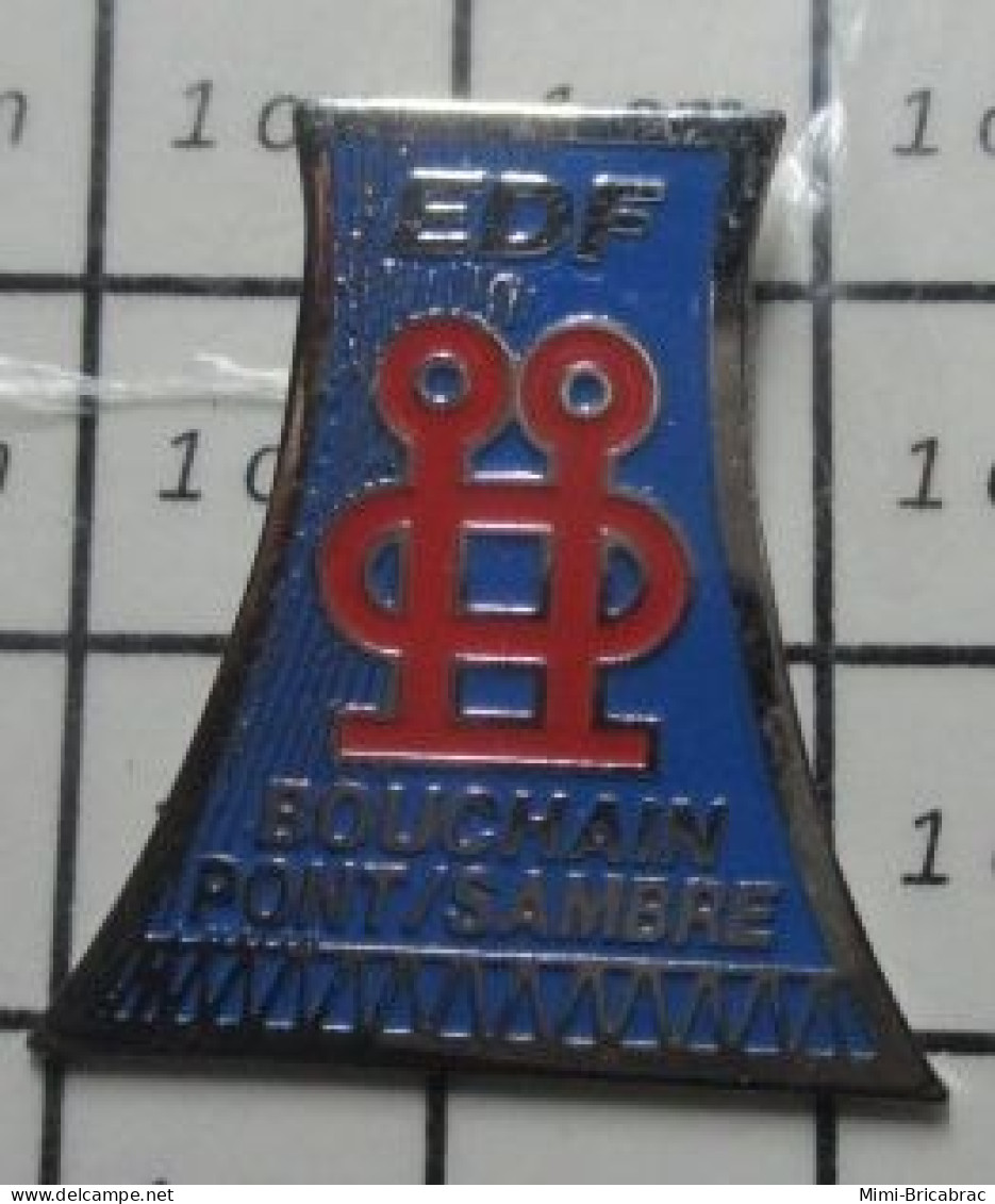 713K Pin's Pins / Beau Et Rare /  EDF GDF / CENTRALE THERMIQUE DE Satan BOUCHAIN Coin PONT SAMBRE - EDF GDF
