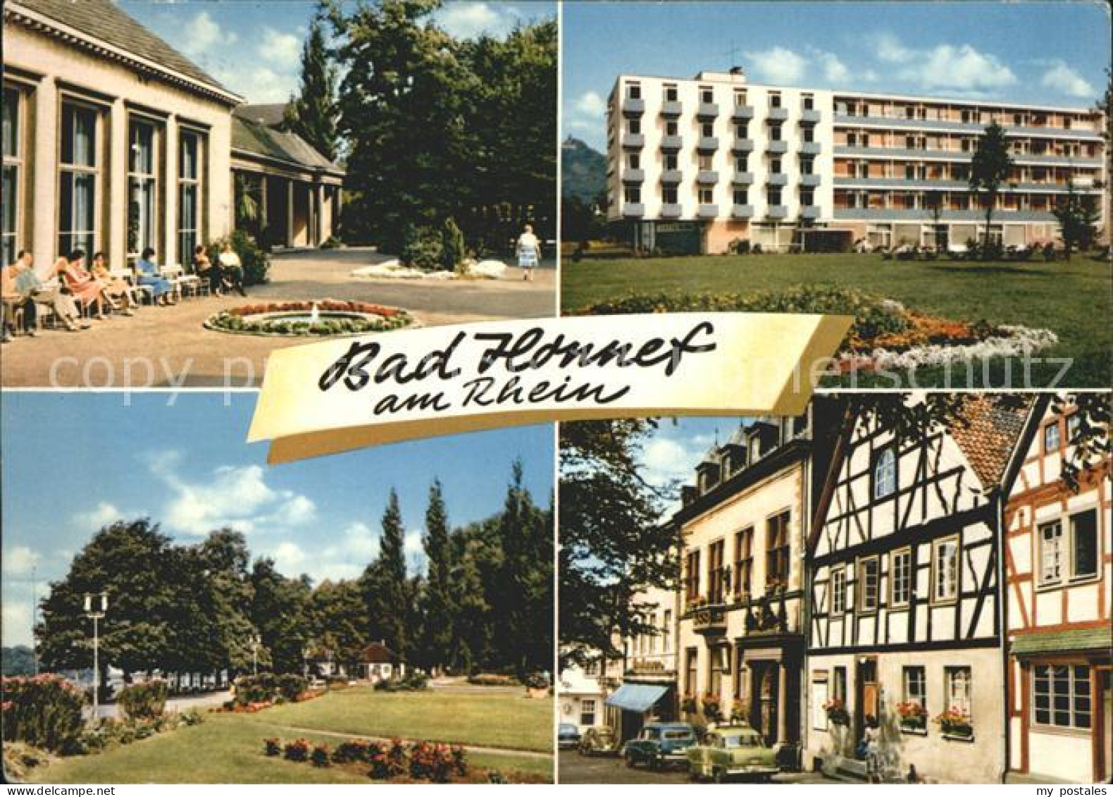 72279903 Bad Honnef Kurhaus Kurpark Promenade Ortspartie Fachwerkhaeuser Bad Hon - Bad Honnef