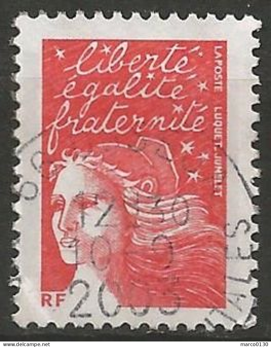FRANCE N° 3417 OBLITERE CACHET ROND - 1997-2004 Marianne Du 14 Juillet