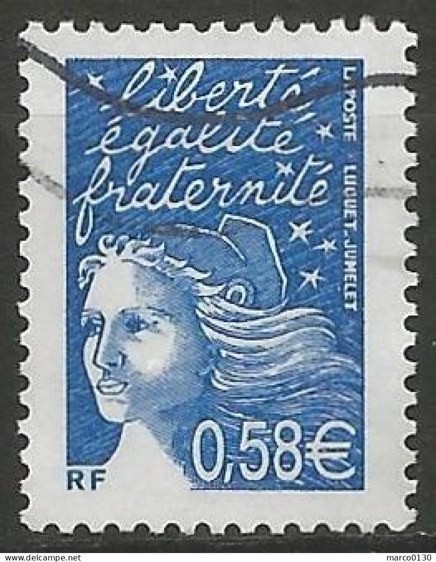 FRANCE N° 3451 OBLITERE - 1997-2004 Marianne Du 14 Juillet