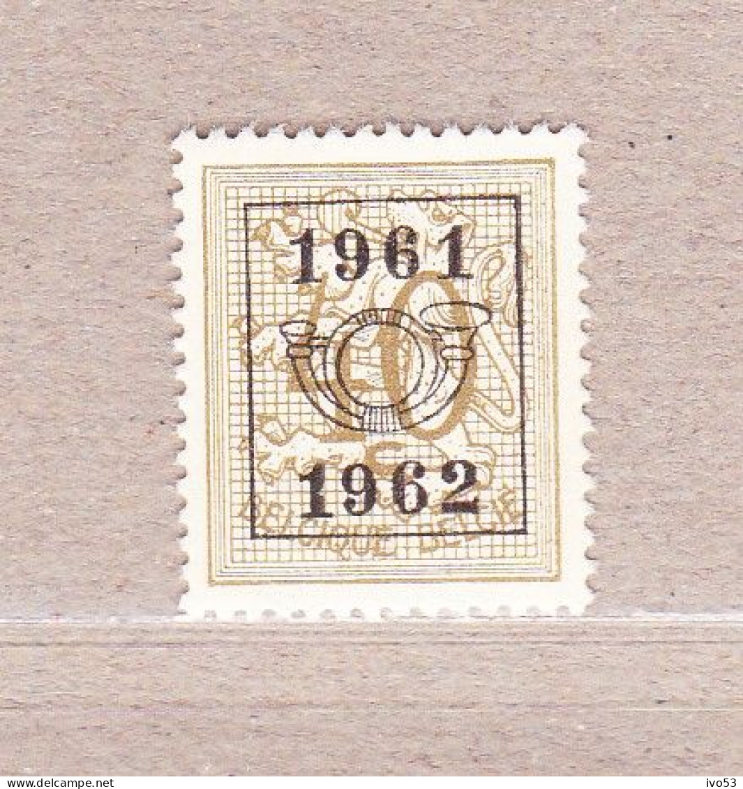 1961 Nr PRE719** Zonder Scharnier.Heraldieke Leeuw:40c.Opdruk 1961-1962. - Typografisch 1951-80 (Cijfer Op Leeuw)