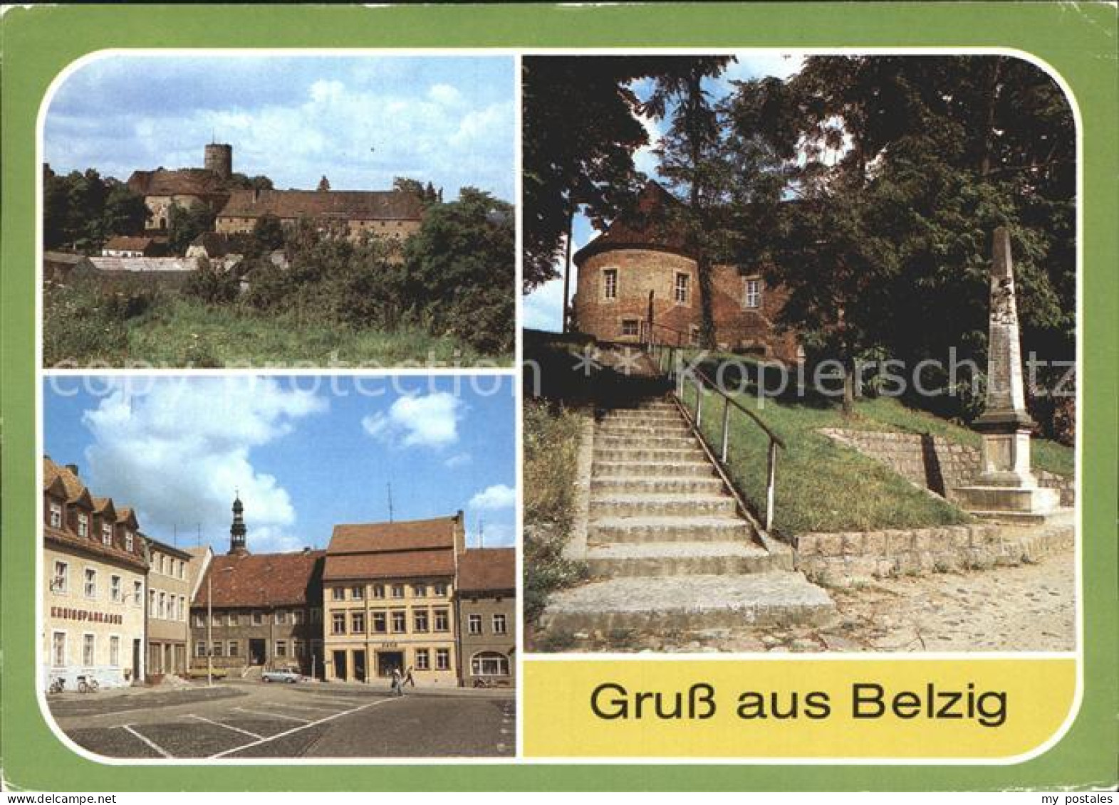 72279777 Belzig Bad Teilansicht Markt Postmeilensaeule Burg Eisenhardt Belzig Ba - Belzig