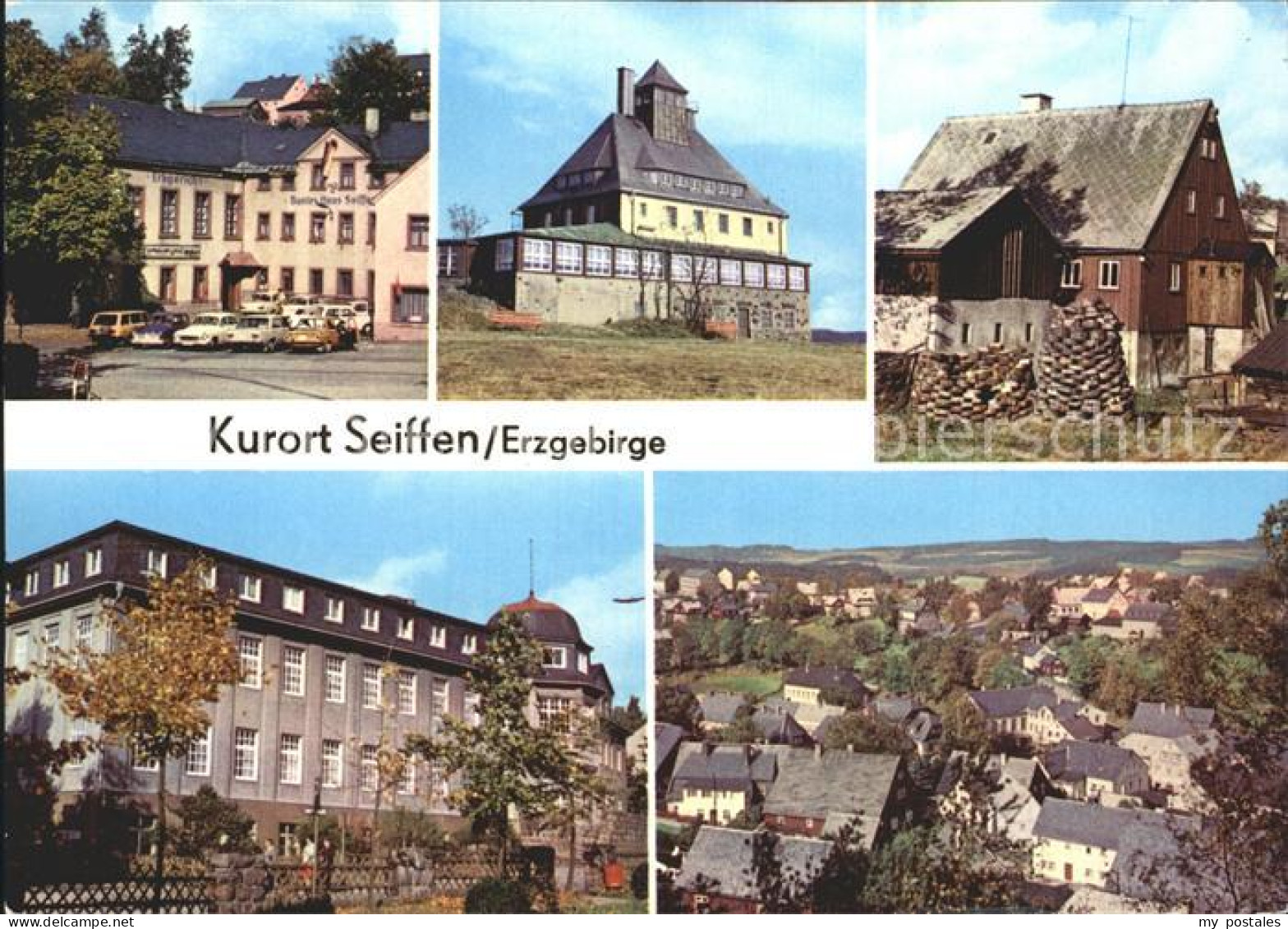 72279763 Seiffen Erzgebirge HOG Buntes Haus Schwartenbergbaude Freilichtmuseum S - Seiffen