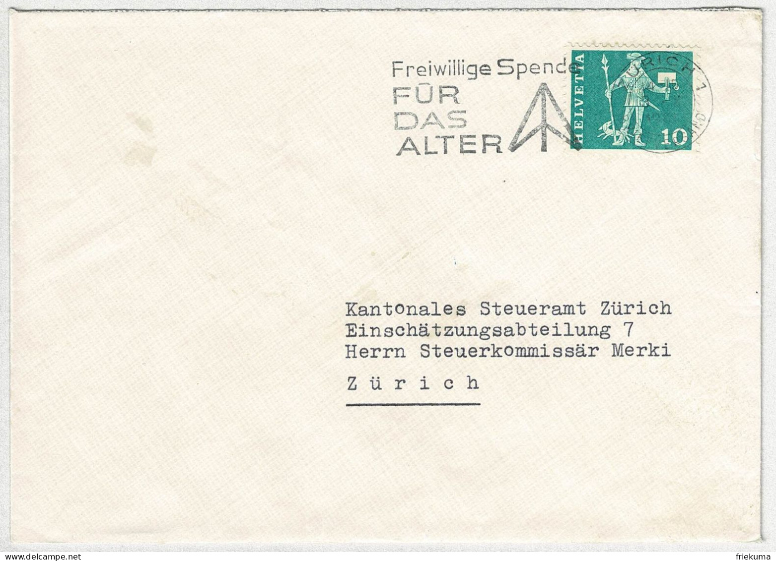Schweiz / Helvetia, Brief Lokalkreis Zürich, Für Das Alter / Age - Other & Unclassified