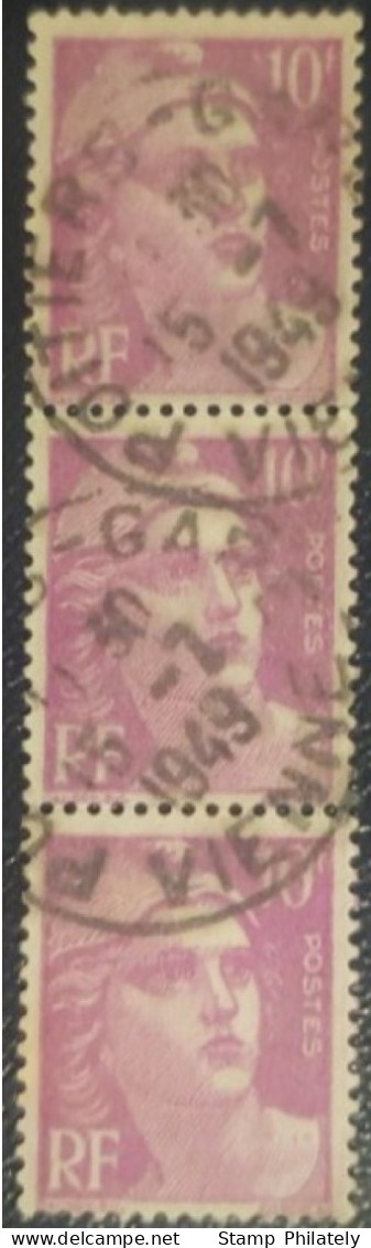 France Used Postmark Stamps 1949 Poitiers Cancel - Used Stamps