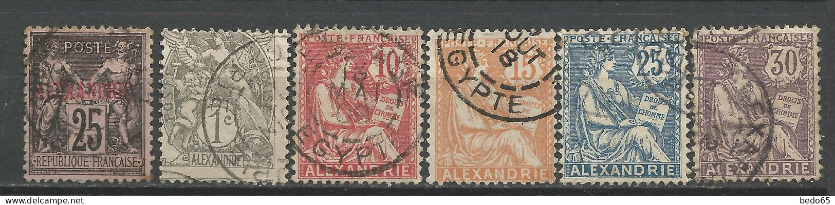 LOT ALEXANDRIE  OBL / Used - Used Stamps