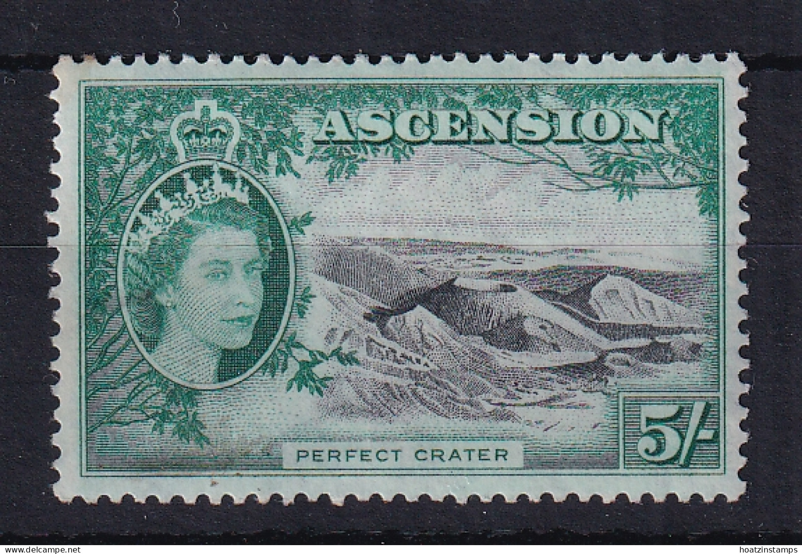 Ascension: 1956   QE II - Pictorial    SG68    5/-    MH - Ascensión