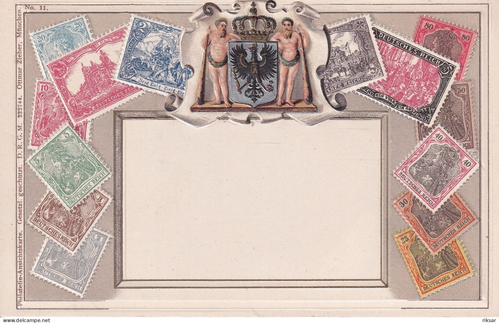 ALLEMAGNE(TIMBRE) CARTE GAUFREE - Briefmarken (Abbildungen)