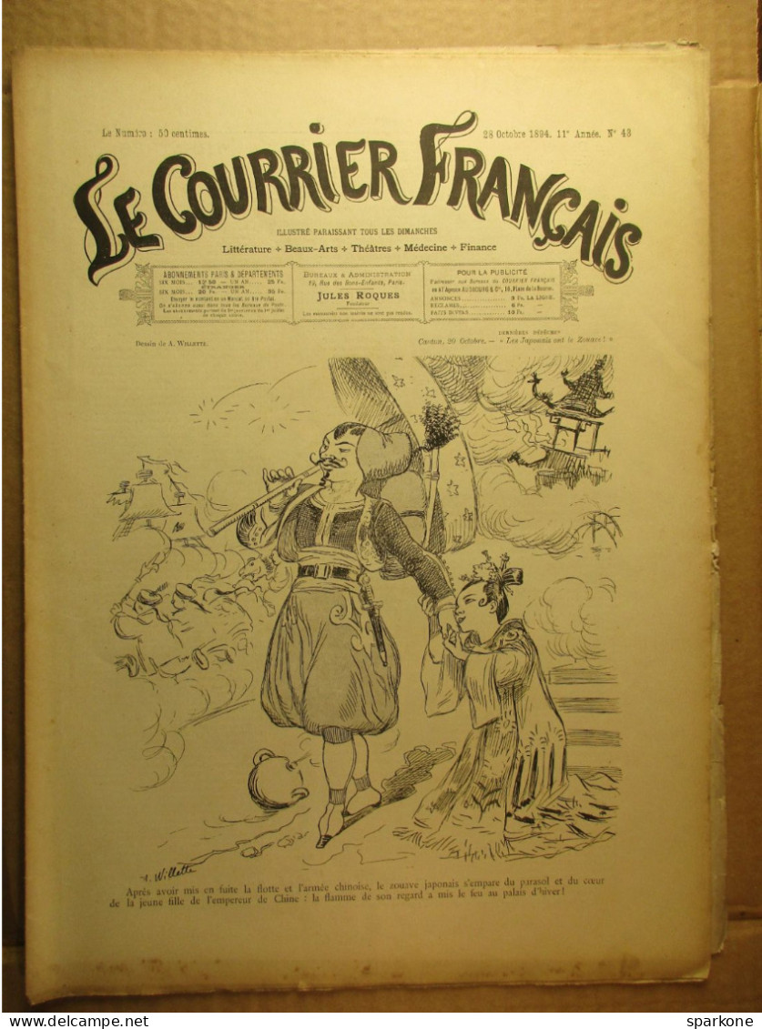Le Courrier Français - Illustré - 28 Octobre 1894 - N° 43 - Littérature, Beaux Arts, Théatres, Médecine, Finance - Magazines - Before 1900
