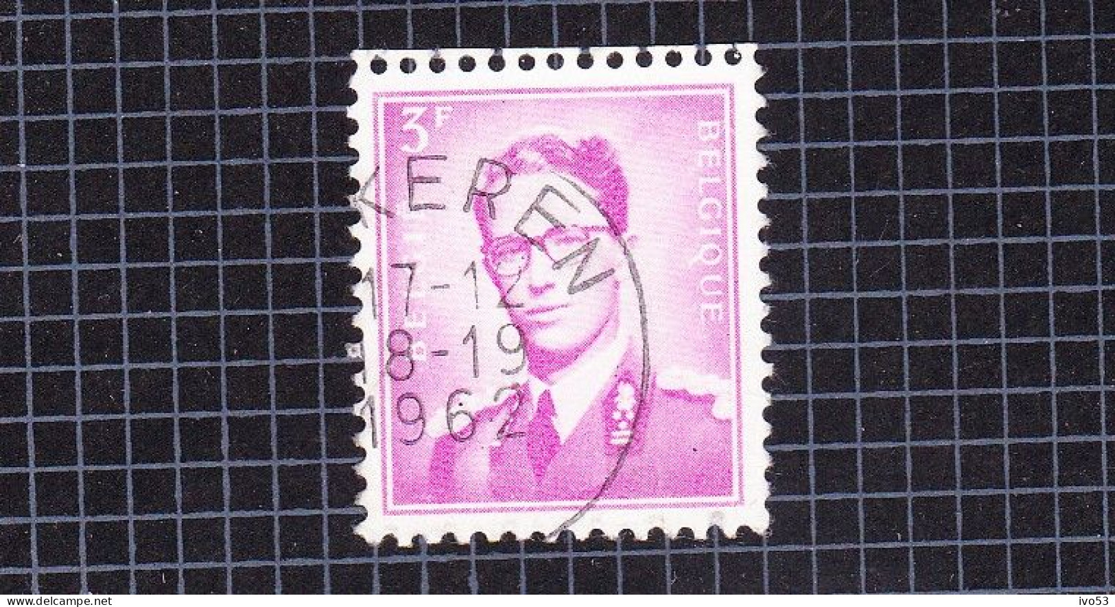 1959 R4 Gestempeld.Koning Boudewijn.Wit Papier. - Coil Stamps