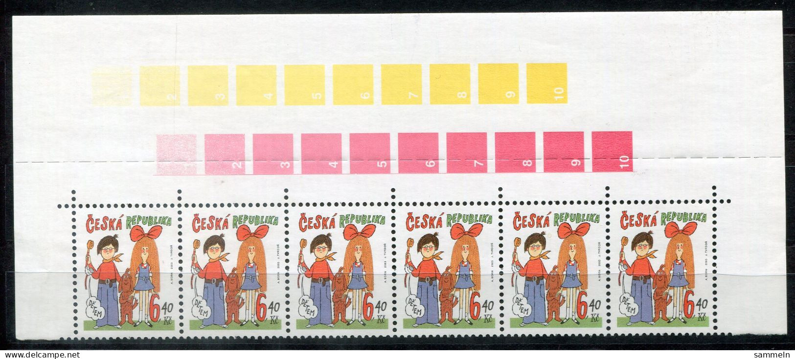 TSCHECHISCHE REPUBLIK 357 (6) Mnh - Weltkindertag, Children's Day - CZECH REPUBLIC / RÉPUBLIQUE TCHÈQUE - Unused Stamps