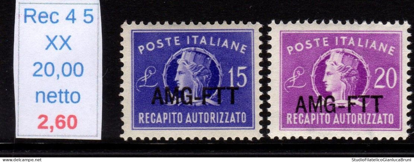 Recapito Autorizzato Lire 15 20 - Luftpost