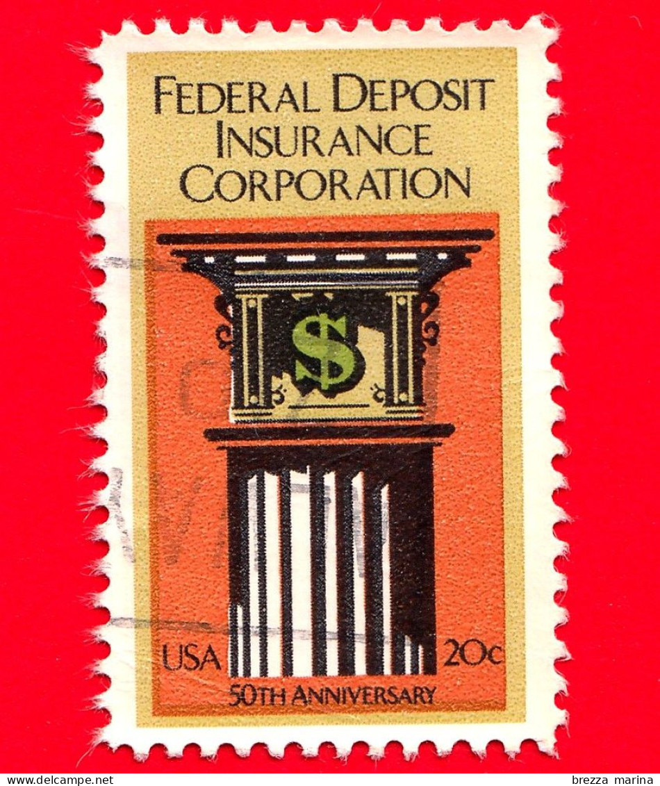 USA - STATI UNITI - Usato - 1984 - 50 Anni Della Società Di Assicurazioni Depositi Federali - 20 - Used Stamps