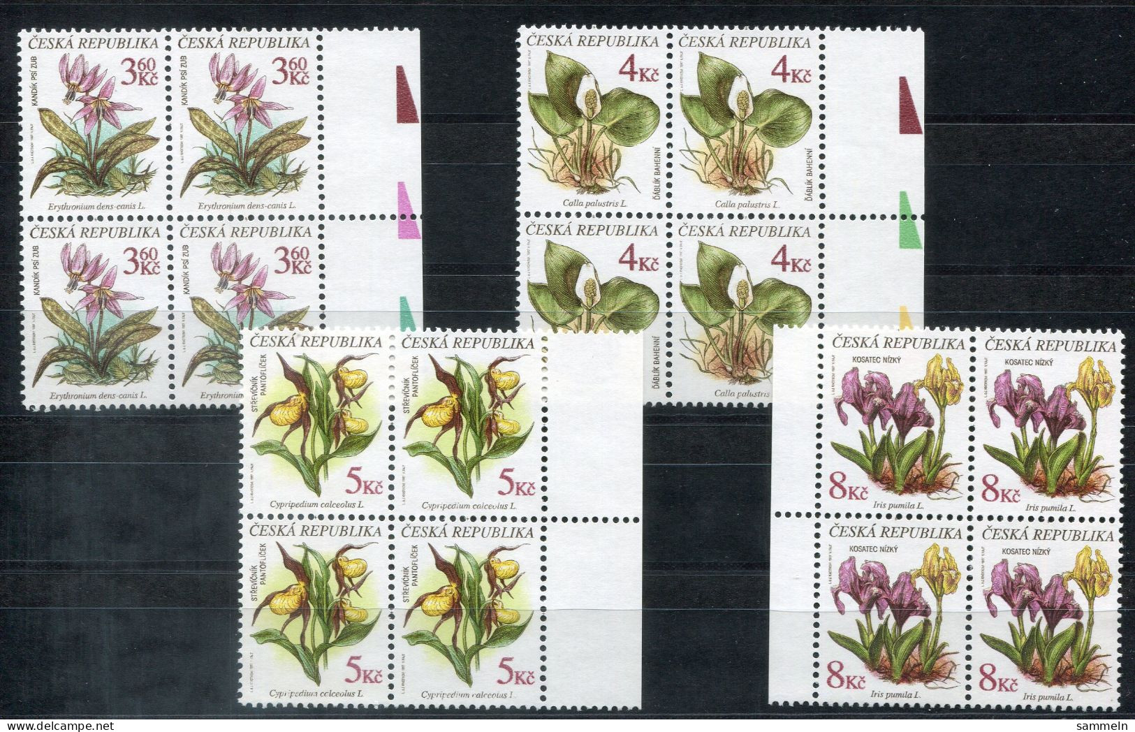 TSCHECHISCHE REPUBLIK 135-138 (4) Mnh - Pflanzen, Plants, Plantes - CZECH REPUBLIC / RÉPUBLIQUE TCHÈQUE - Unused Stamps