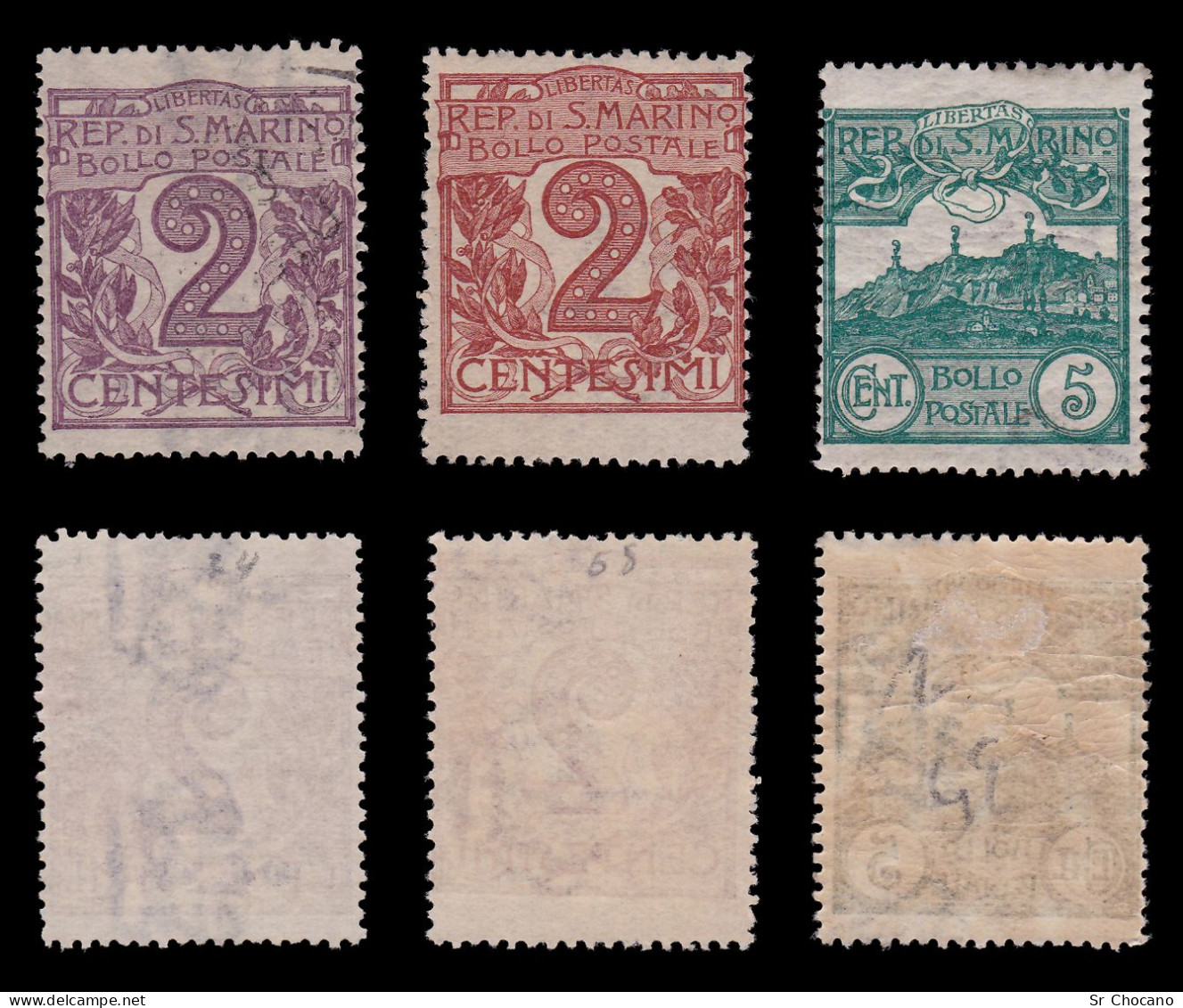 SAN MARINO.1903/25.SET 11 STAMPS.MH-MNG. - Ungebraucht