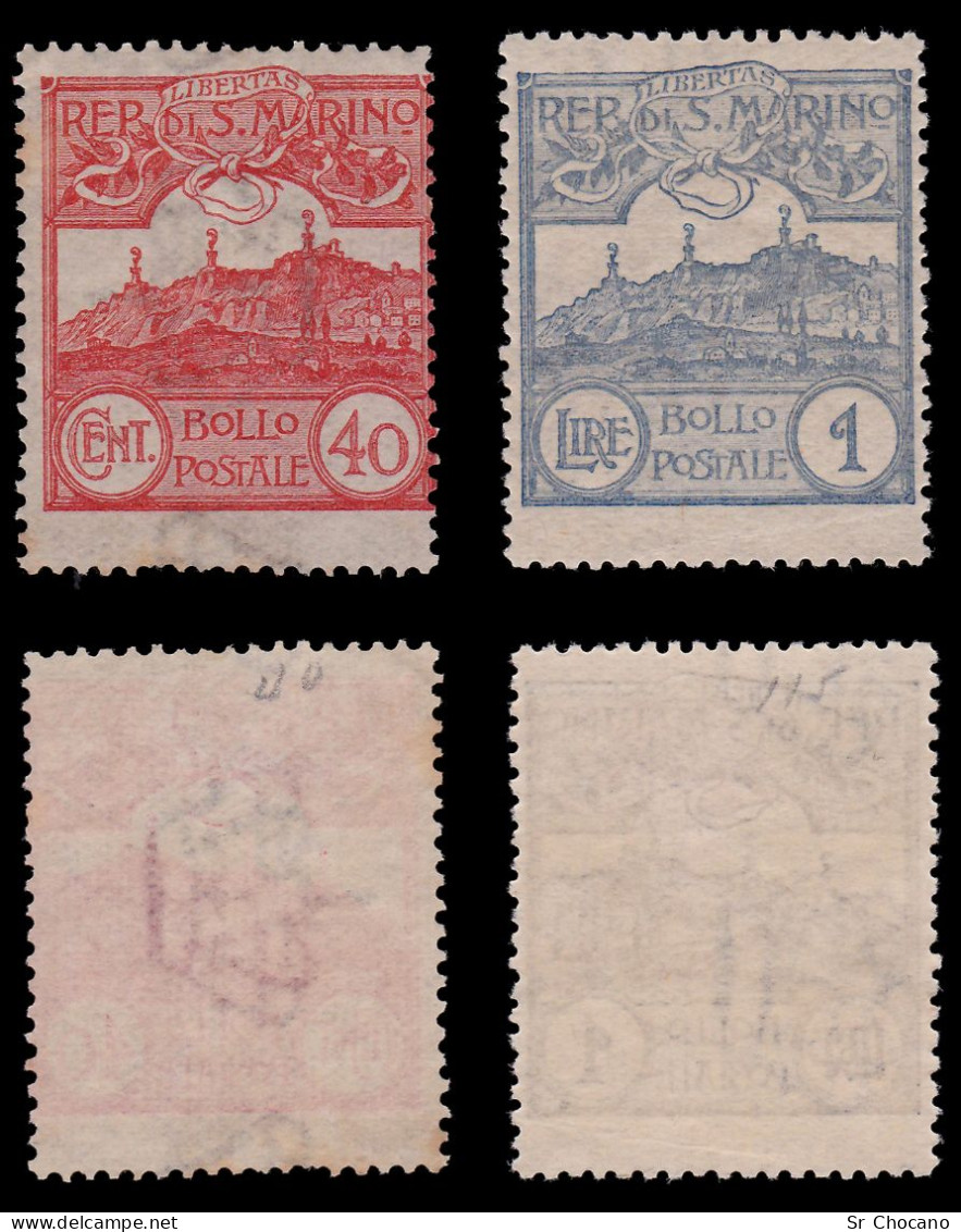 SAN MARINO.1903/25.SET 11 STAMPS.MH-MNG. - Neufs