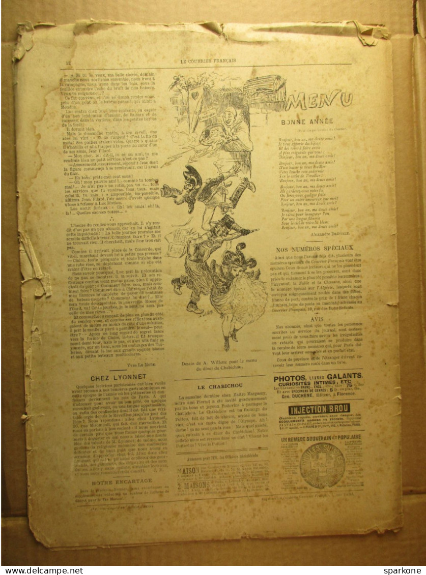 Le Courrier Français - Illustré - 30 Décembre 1894 - N° 52 - Littérature, Beaux Arts, Théatres, Médecine, Finance - Revues Anciennes - Avant 1900