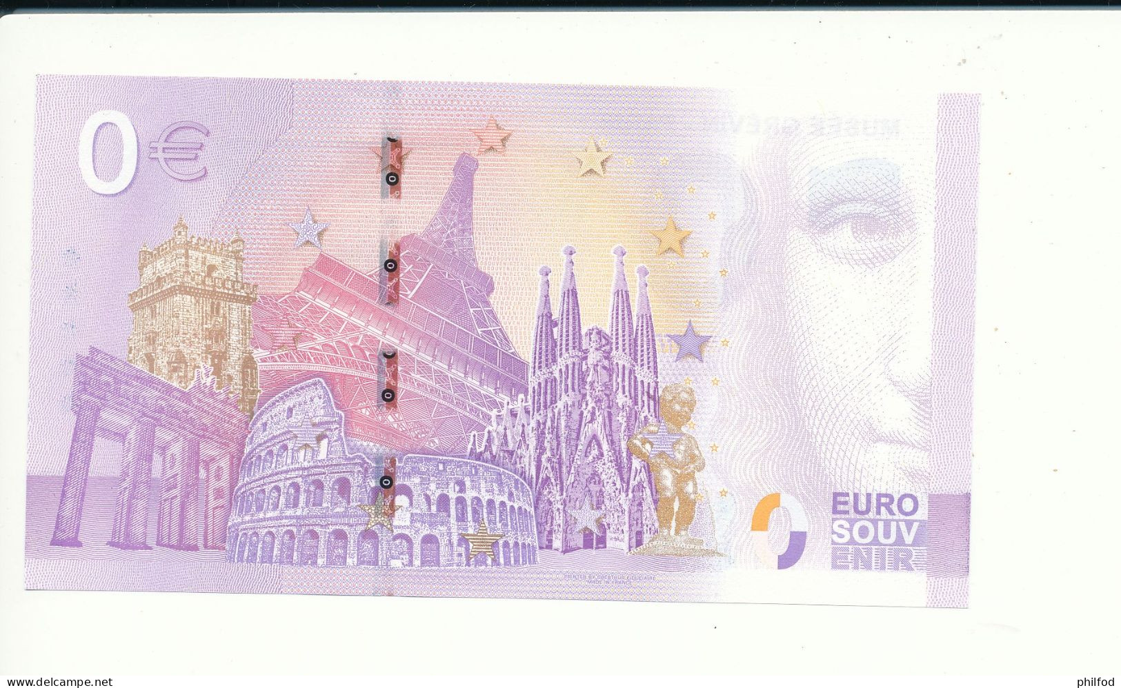 Billet Touristique 0 Euro - MUSEE GREVIN - PARIS - UEML - 2023-1 - N° 9597 - Autres & Non Classés