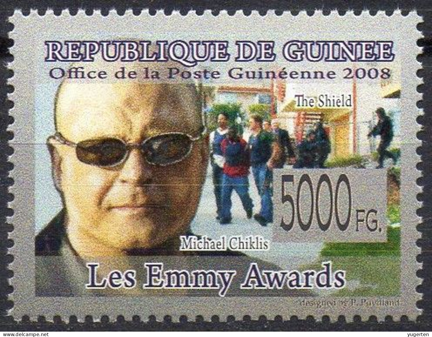 GUINEA - 1v - MNH - Michael Chiklis - Cinema - Movies - Film - Kino - Cine - The Shield - Emmy Awards - Films - Cinema