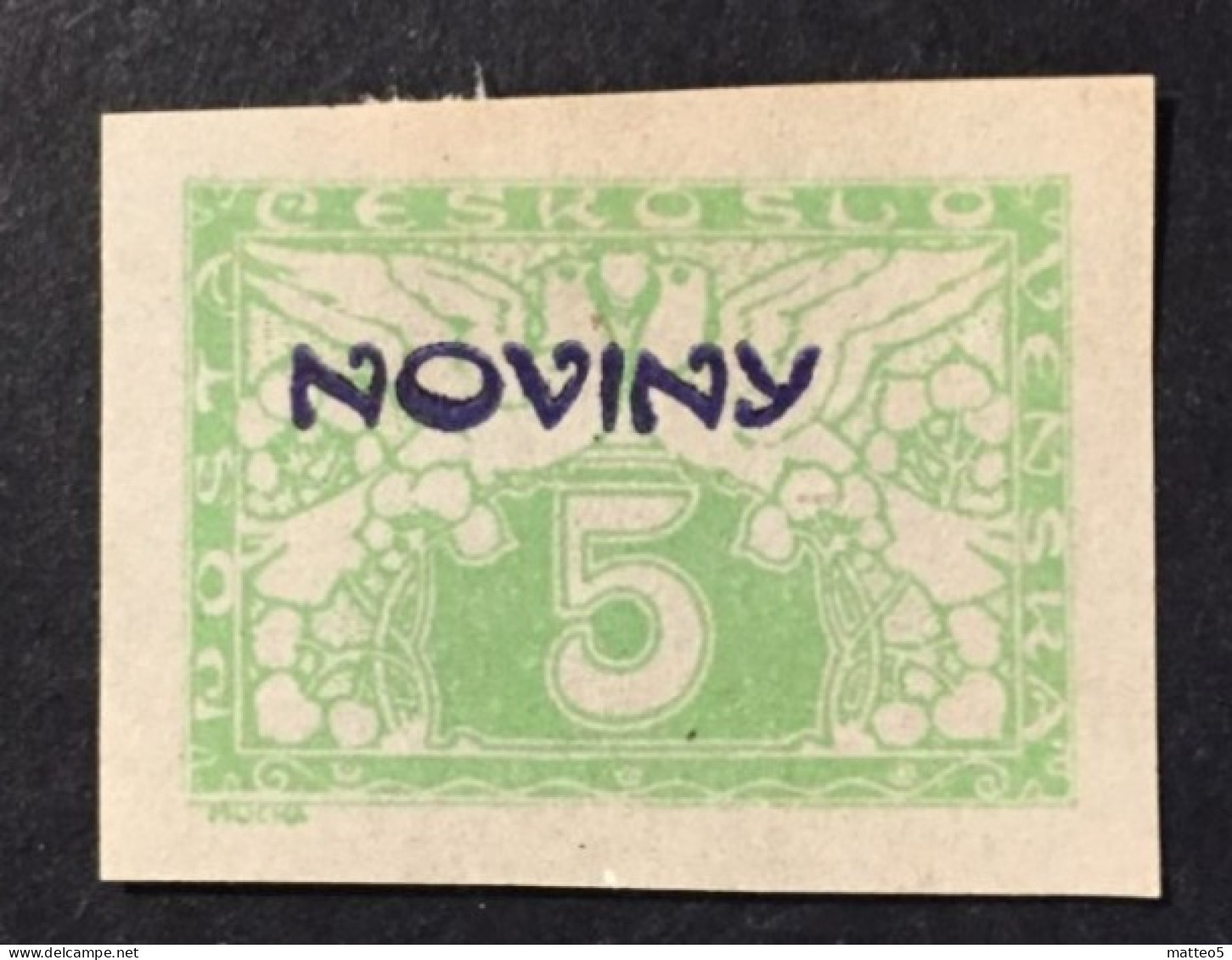 1926 Czechoslovakia - Express Stamp - Special Delivery Stamp - Overprint NOVINY - Unused ( Mint Hinged ) - Unused Stamps
