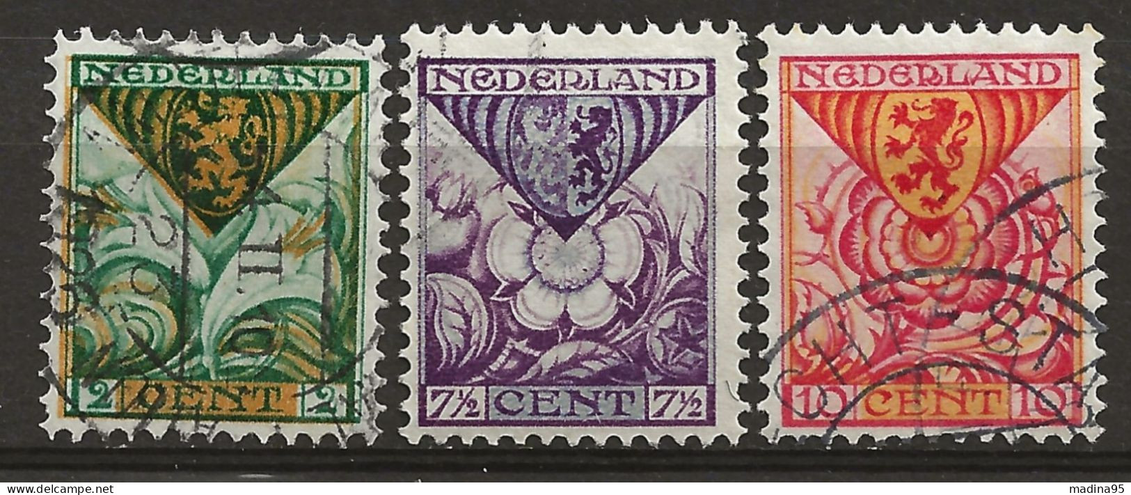 PAYS-BAS: Obl., N° YT 162 à 164, Série, TB - Used Stamps