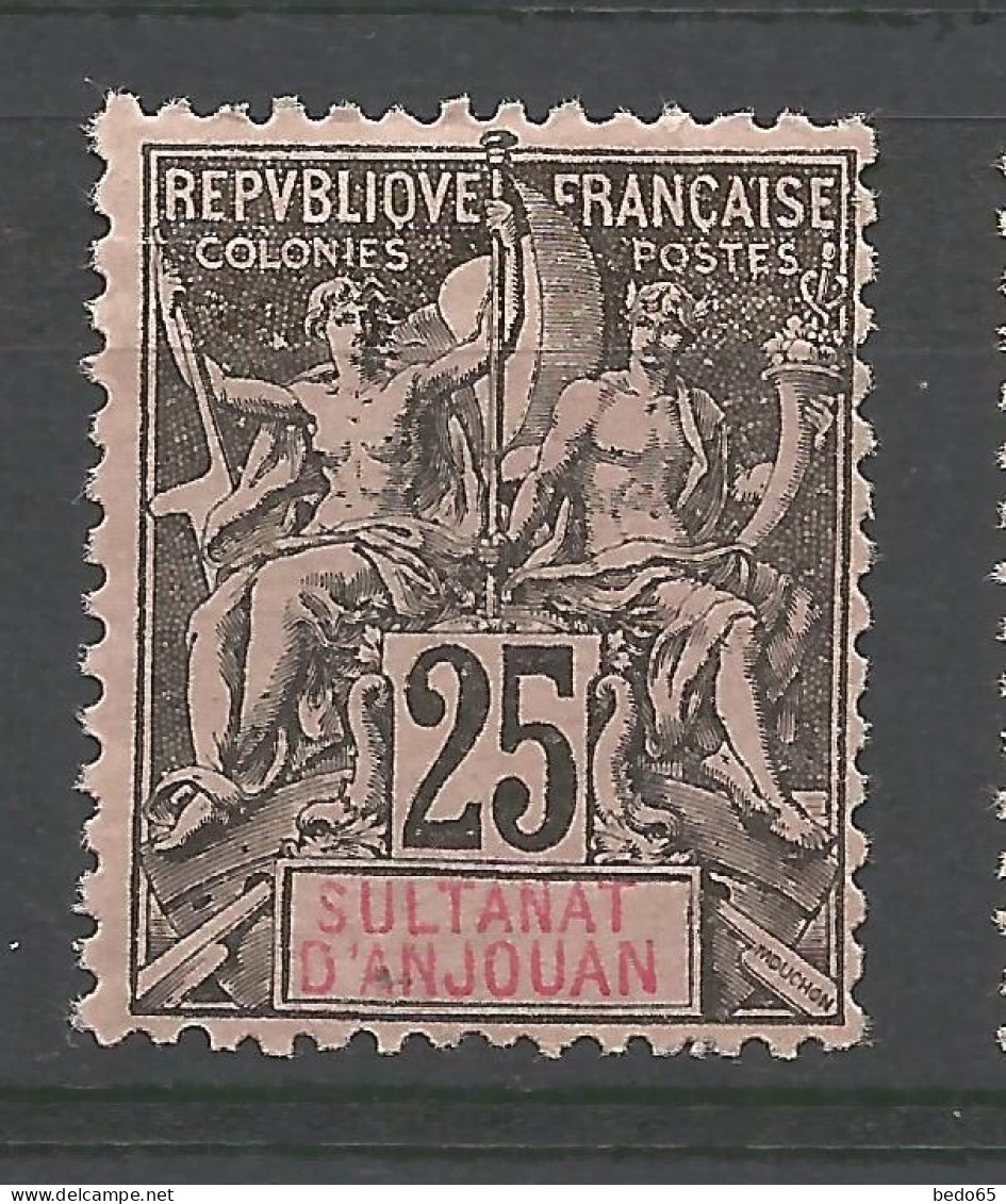 ANJOUAN N° 8 NEUF** LUXE SANS CHARNIERE / Hingeless / MNH - Neufs