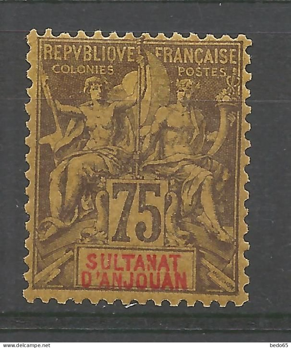 ANJOUAN N° 12 NEUF** LUXE SANS CHARNIERE / Hingeless / MNH - Ongebruikt