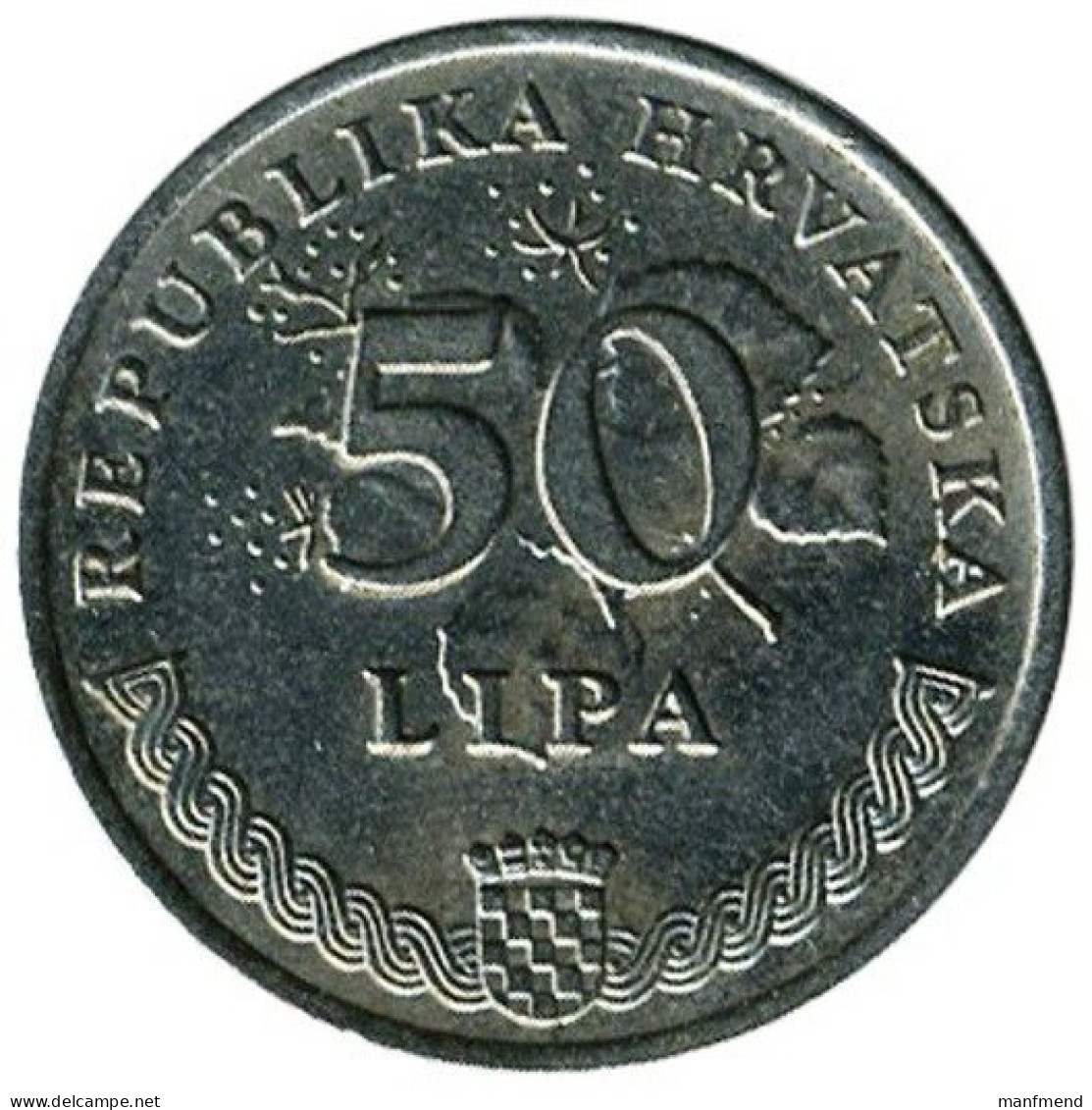 Croatia - 1993 - KM 8 - 50 Lipa - XF - Croatia